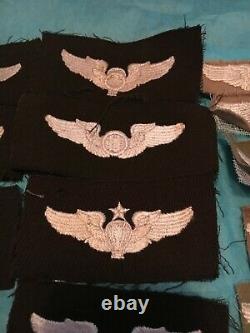 WW2 ERA US Army Air Force Pilot Wings & Insignia patches USAAF some VERY RARE