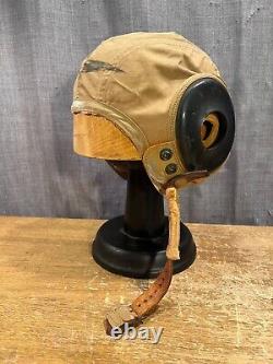 WW2 Flying Helmet Pilots Air Force Army Flight Headware Hand Drawn Logo