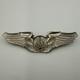 WW2/II US Army Air Corps Air Crew Member full-size wings pin sterling 20.2 Grams