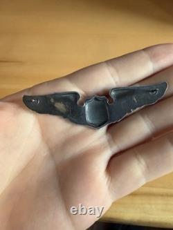 WW2/II US Army Air Corps full-size Glider pilot wings pin-back sterling Genuine