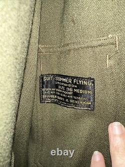 WW2/II US Army Air Corps summer flight suit 36 Wool NOS Original
