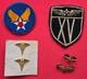 WW2 ITALIAN MADE BOULLION AAF 15th XV AIR FORCE PATCH AAF PATCH, MED & AAF PINS