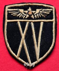 WW2 ITALIAN MADE BOULLION AAF 15th XV AIR FORCE PATCH AAF PATCH, MED & AAF PINS