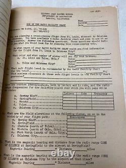 WW2 Lemoore Army Air Field Navigation Workbook