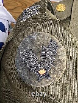 WW2 Military Coat Air Force China Burma Theater Army Patches World War 2 Jacket