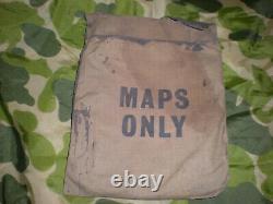 WW2 ORIG. ARMY AIR CORPS MAP POUCH MAPS ONLY ESCAPE KIT HARD to FIND & MINTY