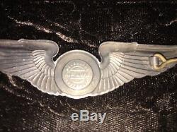 WW2 Original US Army Air Corp Observer Wing Hall Marked KG Luke, Sterling