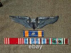 WW2 USAAF 8th Army Air Force Aerial Gunner Ike Jacket Wings Ribbons Crests Nice+