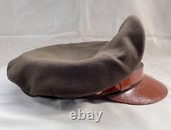 WW2 USAAF Army Air Corps Officers Pilots Crusher Peak Visor Hat Cap Sz 7-1/4