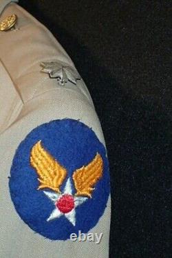 WW2 USAAF Army Air Force Lt. Col. Senior Pilot Pacific Theater Khaki Uniform VG+
