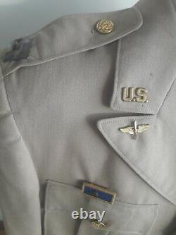 WW2 USAAF Army Air Force Tan Summer Dress Coat DFC British