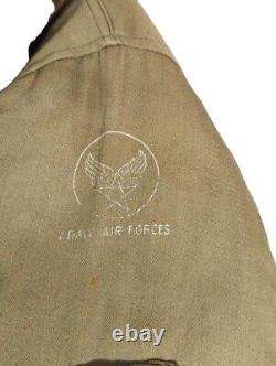 WW2 USAAF B-15 Jacket US Army Air Force Bomber Jacket Coat Alpaca Military Small