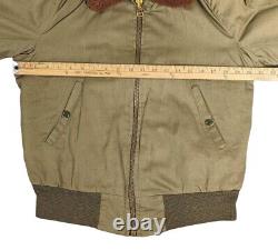 WW2 USAAF B-15 Jacket US Army Air Force Bomber Jacket Coat Alpaca Military Small