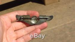 WW2 USAAF US Army Air Force AAF 3 inch Sterling Navigator Wing Pin Back Sterling