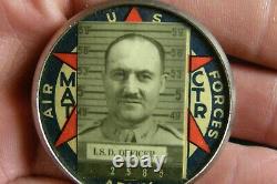 WW2 USAAF US Army Air Force ID Photo Badge I. S. D Officer MAT CTR Original WWII