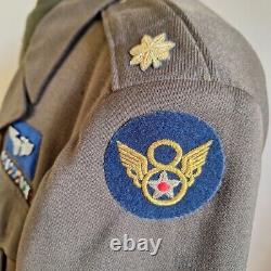 WW2 USAAF US Army Ike Jacket Uniform Tunic Badged to 8th Eighth Air Force 40L