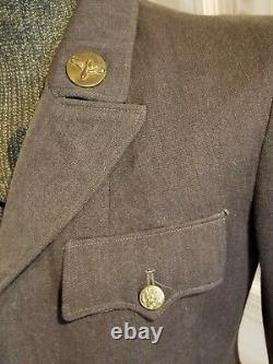 WW2 USAAF WAAC Women's Winter Service Uniform Jacket Sz 10S 1943 Army Air Corps
