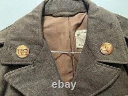 WW2 US 2d Army Air Force M1943 Ike Jacket Tunic with Patch & Pins. Sz 34S. Orig