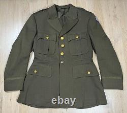 WW2 US 9th Army Air Corps Air Force Officer's Chocolate Brown Jacket Uniform