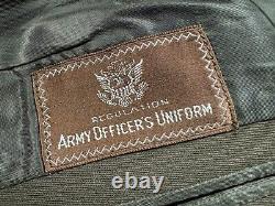 WW2 US 9th Army Air Corps Air Force Officer's Chocolate Brown Jacket Uniform