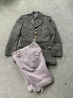 WW2 US 9th Army Air Corps Lieutenants Uniform Set With Pinks Pants VB3176
