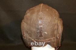 WW2 US AAF Army Air Forces Type A-11 Leather LARGE Flight Helmet War-Time Orig