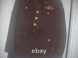 WW2 US ARMY AIR CORPS 5th AIR FORCE. 1ST UNIFORM WITH STERLING NAVIGATOR WING