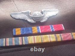 WW2 US ARMY AIR CORPS 5th AIR FORCE. 1ST UNIFORM WITH STERLING NAVIGATOR WING