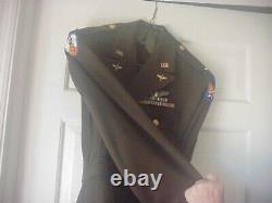 WW2 US ARMY AIR CORPS 9h AIR FORCE. 1ST LT. UNIFORM WITH STERLING WING