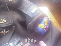 WW2 US ARMY AIR CORPS 9h AIR FORCE. 1ST LT. UNIFORM WITH STERLING WING