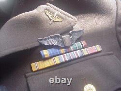 WW2 US ARMY AIR CORPS 9h AIR FORCE. 1ST LT. UNIFORM WITH STERLING WING