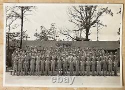 WW2 US ARMY AIR FORCES ANDREWS AIR FORCE BASE GROUP PHOTO with Air WACs APR'45