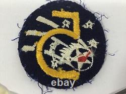 WW2 US Army 5th Air Force Philippines 1945 Scarf with Aussie Patch & Dog Tag