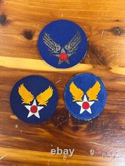 WW2 US Army AAF Air Forces Bullion Shoulder Patches