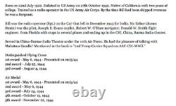 WW2 US Army Air Corp Air Medal & Distinguished Flying Cross CIB Troop Carrier