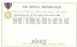 WW2 US Army Air Corp Air Medal & Distinguished Flying Cross CIB Troop Carrier