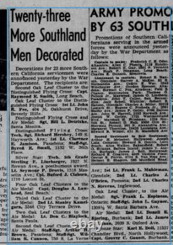 WW2 US Army Air Corp Air Medal & Distinguished Flying Cross CIB Troop Carrier