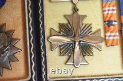 WW2 US Army Air Corp Air Medal & Distinguished Flying Cross CIB Troop Carrier