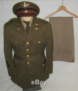 WW2 US Army Air Corp Flight Cadet Uniform Grouping-Named