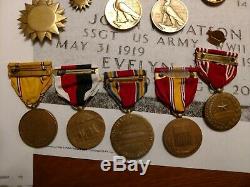 WW2 US Army Air Corp Medal Grouping 9th AF NAMED WOUNDED European Campaign SSGT