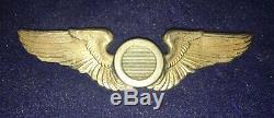 WW2 US Army Air Corp Observer Wing Hall Marked AE. CO. UTICA N. Y, STERLING