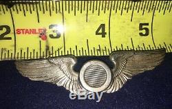 WW2 US Army Air Corp Observer Wing Hall Marked AE. CO. UTICA N. Y, STERLING