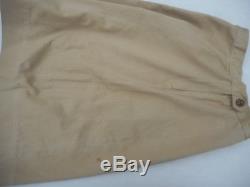 WW2 US Army Air Corp Women Wac Wave Tan Skirt Size 26 Named