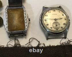 WW2 US Army Air Corp lot Warren Maxon Sterling ID bracelet pinback watch patch