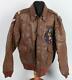 WW2 US Army Air Corps A-2 Flight Jacket Identified & Leather Blood Chit Patch
