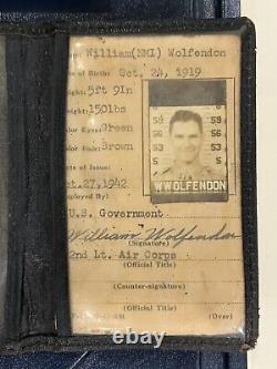 WW2 US Army Air Corps Lot Pilot Col. Wolfendon Photos Ephemera Pin Hat Medals