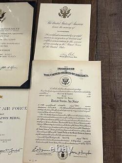 WW2 US Army Air Corps Lot Pilot Col. Wolfendon Photos Ephemera Pin Hat Medals