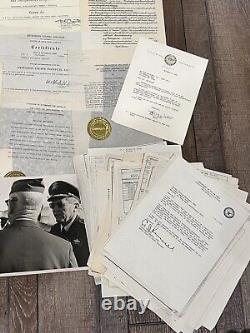 WW2 US Army Air Corps Lot Pilot Col. Wolfendon Photos Ephemera Pin Hat Medals