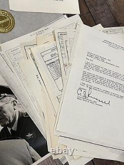 WW2 US Army Air Corps Lot Pilot Col. Wolfendon Photos Ephemera Pin Hat Medals