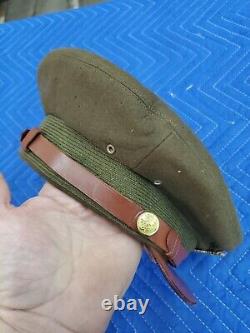 WW2 US Army Air Corps Luxenberg Officers Crusher Cap Sz. 7 1/4